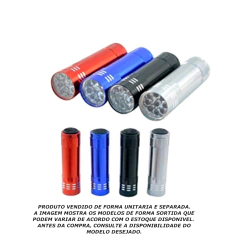 LANTERNA 9 LEDS COLOR SORTIDO - ALFACELL