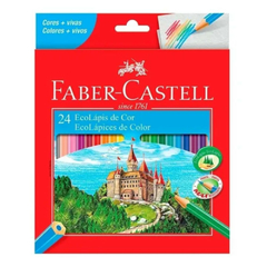 KIT ESCOLAR CADERNO DE DESENHO MILIMETRADO + LAPIS 24 CORES - comprar online