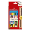 LAPIS DE COR 12+3 CARAS E CORES - FABER CASTELL