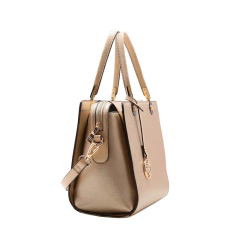 BOLSA FEMININA MONOGRAMA RELEVO VERNIZ DOURADA MÃO - CHENSON - comprar online