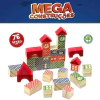 MEGA CONSTRUCOES 76PECAS MADEIRA -PAIS E FILHOS - comprar online