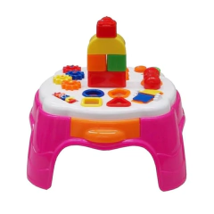 MESINHA DE ATIVIDADES INFANTIL PLAY TIME ROSA - COTIPLAS - comprar online