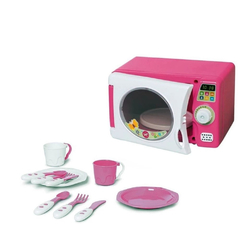 MICROONDAS DE BRINQUEDO COMPLETO C/ SOM E ACESSÓRIOS COZINHA