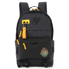 MOCHILA HARRY POTTER HOGWARTS PRETO - LUXCEL