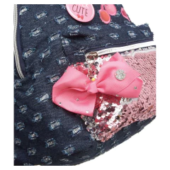 MOCHILA JOJO SIWA FASHION JEANS - PACIFIC - Mei-Mei Papelaria - Sempre Presente com Você