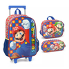 Imagem do KIT MOCHILA RODINHA LANCHEIRA ESTOJO MARIO - LUXCEL
