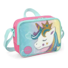 Imagem do KIT MOCHILA RODINHA LANCHEIRA ESTOJO UNICORNIO ROSA-UP4YOU