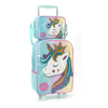 KIT MOCHILA RODINHA LANCHEIRA ESTOJO UNICORNIO VERDE-UP4YOU na internet