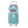 KIT MOCHILA RODINHA LANCHEIRA ESTOJO UNICORNIO VERDE-UP4YOU - loja online