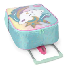Imagem do KIT MOCHILA RODINHA LANCHEIRA ESTOJO UNICORNIO VERDE-UP4YOU