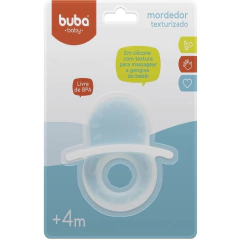 MORDEDOR TEXTURIZADO AZUL EM SILICONE - BUBA