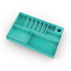 ORGANIZADOR DE GAVETA AZUL - WALEU