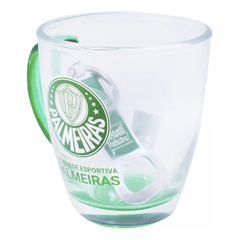 CANECA DE VIDRO PALMEIRAS 350ML COM ABRIDOR DE GARRAFAS - comprar online
