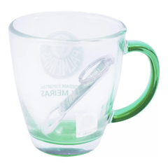 CANECA DE VIDRO PALMEIRAS 350ML COM ABRIDOR DE GARRAFAS - Mei-Mei Papelaria - Sempre Presente com Você
