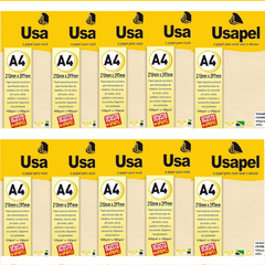 PAPEL VERGE A4 180G C/ 50 FOLHAS CREME 10UN- USAPEL - comprar online