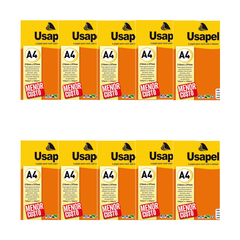 PAPEL COLOR A4 180G C/ 50 FOLHAS LARANJA 10UN- USAPEL - comprar online