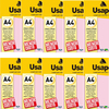 PAPEL SULFITE OFFSET A4 50 FOLHAS 180G ROSA 10UN - USAPEL - comprar online