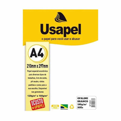 PAPEL A4 OPALINE 180G C/ 50 FOLHAS BRANCO 12UN - USAPEL