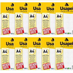 PAPEL GOFFRATA A4 180G C/ 50 FOLHAS BRANCO 10UN - USAPEL - comprar online