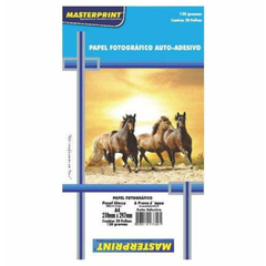 PAPEL GLOSSY PHOTO BRILHO A-4 130G ADESIVO MP 20FLS - MASTERPRINT