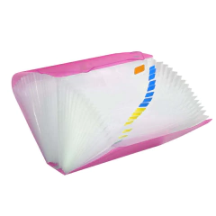 PASTA SANFONADA PLASTICA A4 31 DIV ROSA - DAC - comprar online