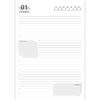 AGENDA PERMANENTE DIARIA COSTURADA PRETA 14,2 x 20,7cm - comprar online