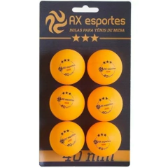 BOLINHA PING PONG OFICIAL 3 ESTRELAS - AX ESPORTES