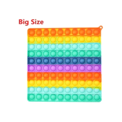 POP IT ANTI STRESS POP FUN BIG QUADRADO ARCO IRIS - YES TOYS