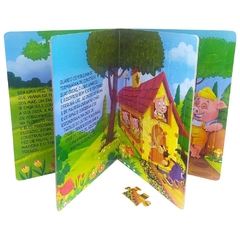 LIVRO CLASSICOS EM QUEBRA-CABECAS OS TRES PORQUINHOS - TODOLIVRO - loja online