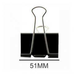 BINDER CLIPS 51MM PRETO 12 UN - JOCAR - comprar online