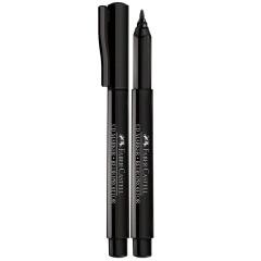 MARCADOR PERMANENTE RETROPROJETOR PRETO 1.0 - FABER CASTELL