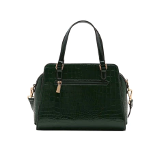 BOLSA FEMININA DE MÃO CROCO VERNIZ VERDE - CHENSON na internet