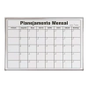 QUADRO BRANCO PLANEJAMENTO SEMANA 90X60 ALUMINIO -SOUZA