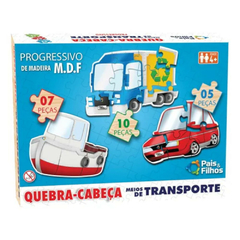 QUEBRA CABECA PROGRESSIVO 5 7 10 PECAS - PAIS E FILHOS