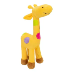 BRINQUEDO GIRAFA DE PELUCIA AMARELA - FOFY