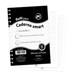 REFIL PARA CADERNO SMART 48 FOLHAS 90G BRANCO - DAC