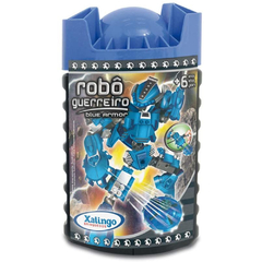 BLOCOS DE MONTAR ROBO GUERREIRO BLUE ARMOR - XALINGO na internet