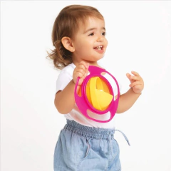 Imagem do POTINHO GIRATORIO GIRO BOWL BLISTER ROSA - BUBA