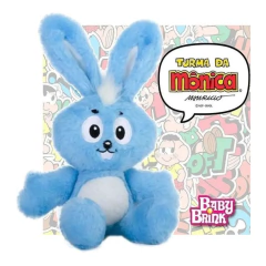 PELUCIA COELHO SANSÃO AZUL TURMA DA MÔNICA - BABY BRINK - Mei-Mei Papelaria - Sempre Presente com Você