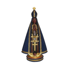 ENFEITE RESINA NOSSA SENHORA APARECIDA COM PEROLA 15CM 4227 - IRACEMA