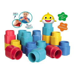 BRINQUEDO FOFO BLOCOS DE ENCAIXE BABY SHARK 15 PEÇAS - ELKA na internet
