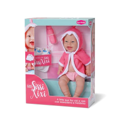 BONECA BEBÊ GRANDE LITTLE SISSI FAZ XIXI COM ACESSORIOS - comprar online