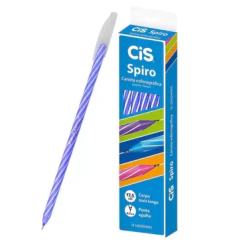 CANETA ESFEROGRAFICA SPIRO CIS AZUL CAIXA C/ 12 UNIDADES - comprar online