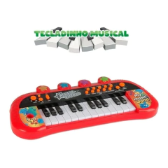 TECLADO MUSICAL DE BRINQUEDO INFANTIL ROCK STAR - ZOOP TOYS - Mei-Mei Papelaria - Sempre Presente com Você