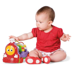 TRENZINHO PEDAGÓGICO DONKA TREM C/ SOM COR SORTIDA CALESITA - comprar online