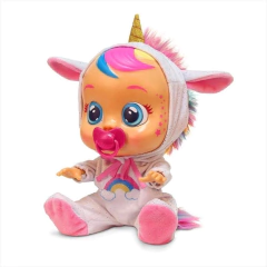 BONECA BEBÊ UNICÓRNIO CRY BABIES DREAMY COM SOM - MULTIKIDS