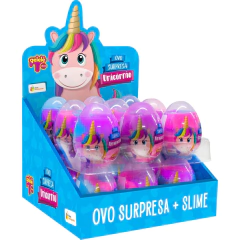 OVO SURPRESA UNICORNIO SLIME MASSINHA INFANTIL GELELÉ 1UN na internet