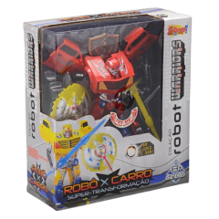 COLEÇÃO ROBOT WARRIORS ROBÔ X CARRO CORES SORTIDAS ZOOP TOYS na internet