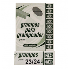 GRAMPO GALVANIZADO 23/24 CAIXA COM 1000 UNIDADES - ACC
