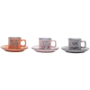 CONJUNTO 6 XICARAS DE PORCELANA 80ML PARA CAFE COLORIDAS WORDS - BON GOURMET na internet